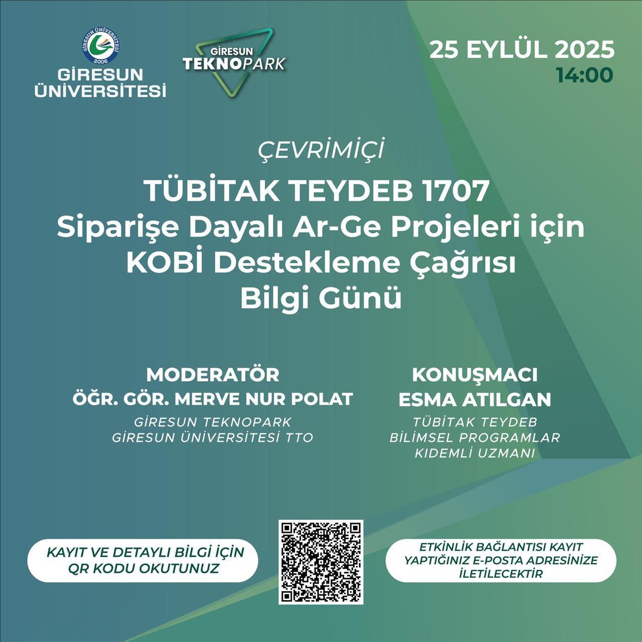 tubitak-teydeb-1707-siparise-dayali-ar-ge-projeleri-icin-kobi-destekleme-cagrisi-bilgi-gunu-sunumu